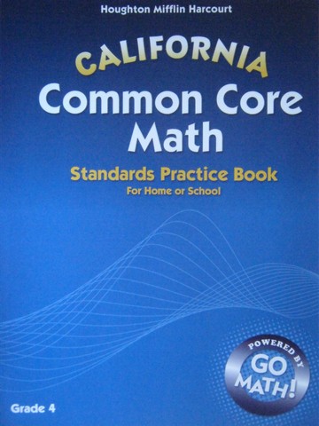 (image for) California Common Core Math 4 Standards Practice Book (CA)(P)