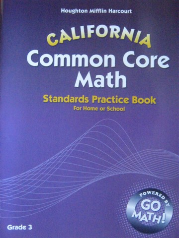 (image for) California Common Core Math 3 Standards Practice Book (CA)(P)