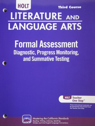 (image for) Literature & Language Arts Formal Assessment 3rd Course (CA)(P)