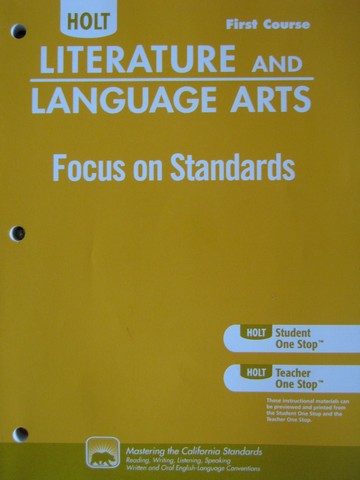 (image for) Literature & Language Arts Focus on Standards 1st Course (CA)(P)
