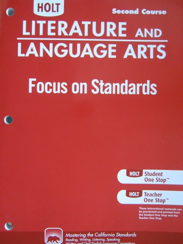 (image for) Literature & Language Arts Focus on Standards 2nd Course (CA)(P)