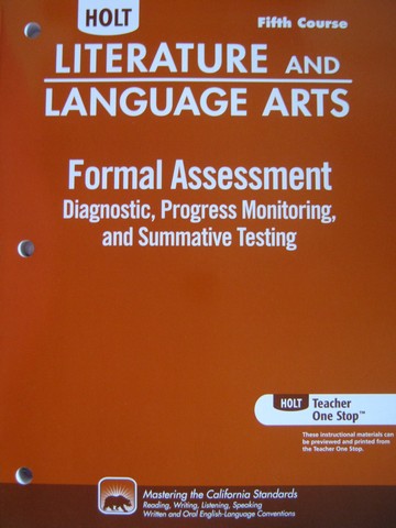 (image for) Literature & Language Arts Formal Assessment 5th Course (CA)(P)