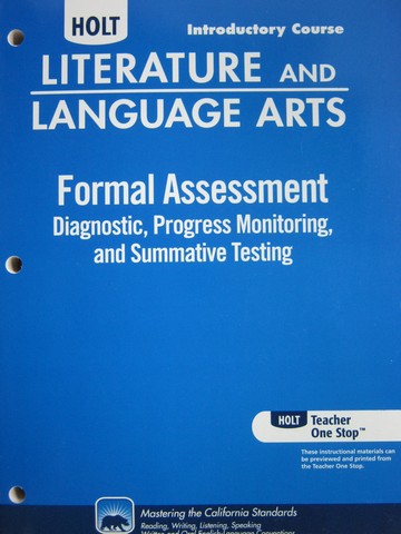 (image for) Literature & Language Arts Formal Assessment Introductory (CA)(P