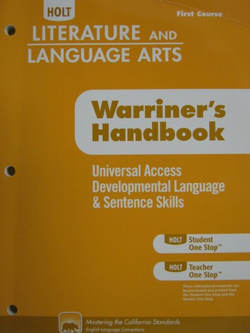 (image for) Developmental Language & Sentence Skills 1st Course (CA)(P)