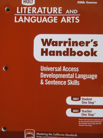 (image for) Developmental Language & Sentence Skills 5th Course (CA)(P)