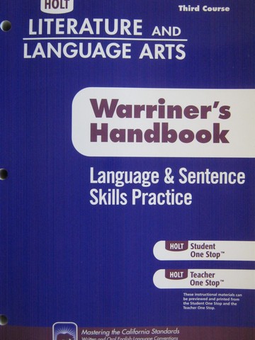 (image for) Language & Sentence Skills Practice 3rd Course (CA)(P)