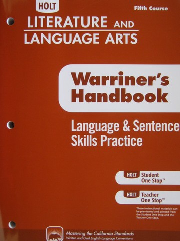 (image for) Language & Sentence Skills Practice 5th Course (CA)(P)