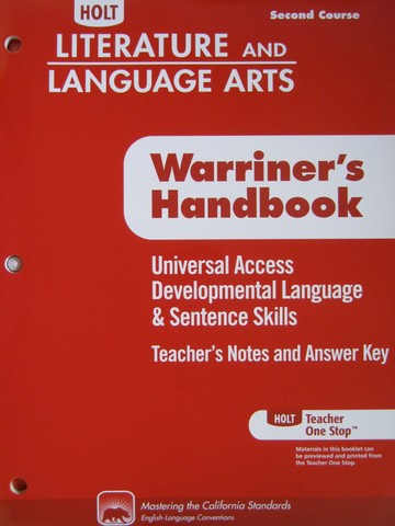(image for) Developmental Language & Sentence Skills TE 2nd Course (TE)(P)