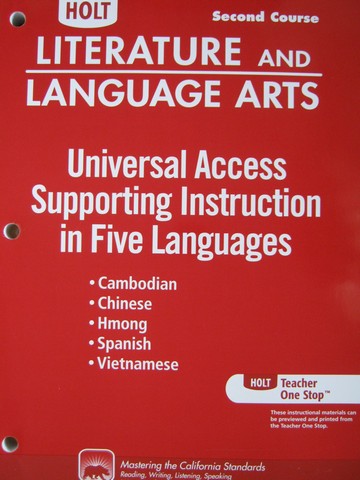 (image for) Supporting Instruction in 5 Languages 2nd Course (CA)(P)
