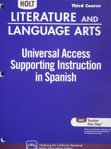 (image for) Supporting Instruction in Spanish 3rd Course (CA)(P)