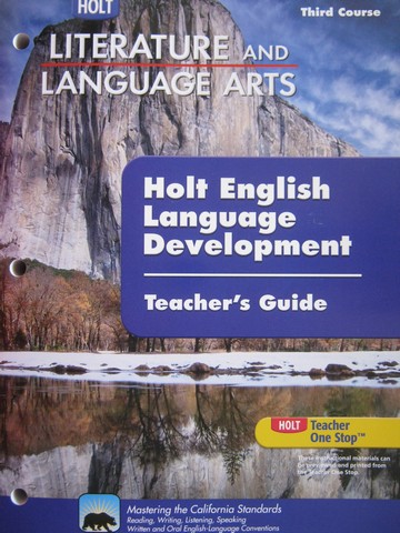 (image for) Literature & Language Arts ELD TG 3rd Course (CA)(TE)(P)