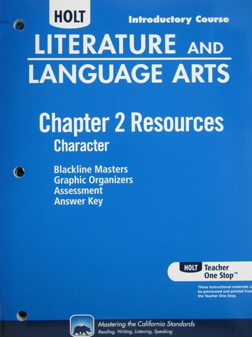 (image for) Literature & Language Arts Introductory Course Chapter 2 (CA)(P)