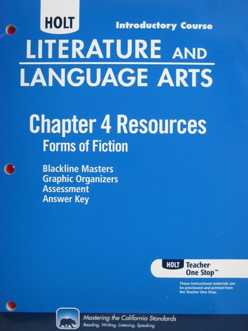 (image for) Literature & Language Arts Introductory Course Chapter 4 (CA)(P)