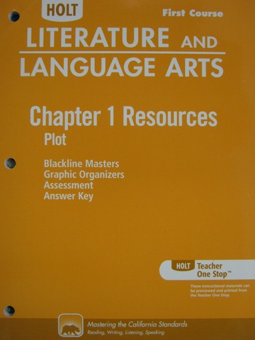 (image for) Literature & Language Arts 1st Course Chapter 1 Resources (CA)(P