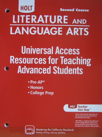 (image for) Resources for Teaching Advanced Students 2nd Course (CA)(P)