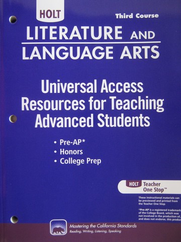 (image for) Resources for Teaching Advanced Students 3rd Course (CA)(P)