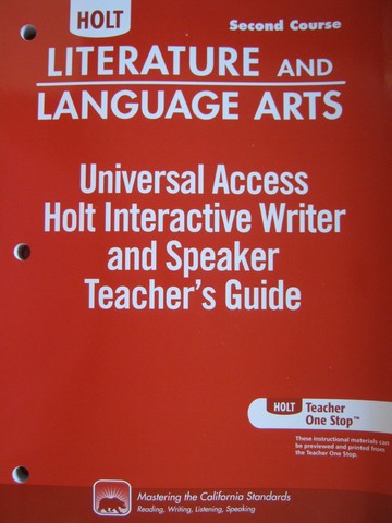 (image for) Interactive Writer & Speaker TG 2nd Course (CA)(TE)(P)