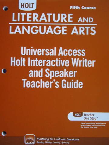 (image for) Interactive Writer & Speaker TG 5th Course (CA)(TE)(P)