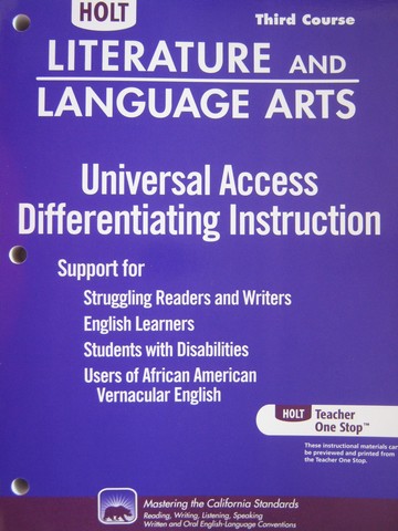 (image for) Differentiating Instruction 3rd Course (CA)(P)