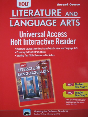 (image for) Literature & Language Arts Interactive Reader 2nd Course (CA)(P) - Click Image to Close