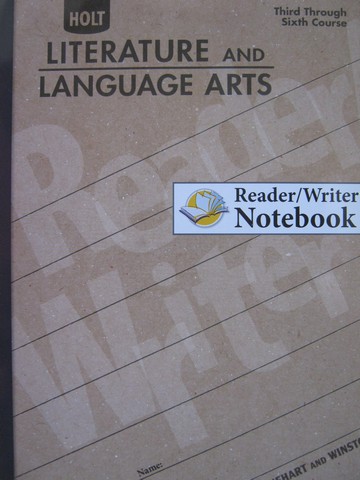 (image for) Holt Literature & Language Arts Reader Writer Notebook (P)