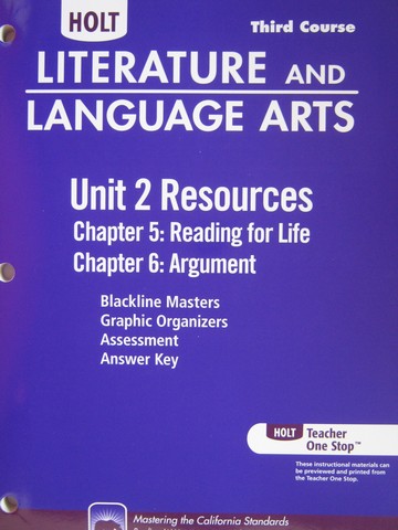 (image for) Literature & Language Arts 3rd Course Unit 2 Resources (CA)(P)