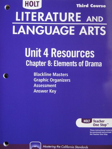 (image for) Literature & Language Arts 3rd Course Unit 4 Resources (CA)(P)