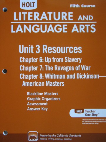 (image for) Literature & Language Arts 5th Course Unit 3 Resources (CA)(P)