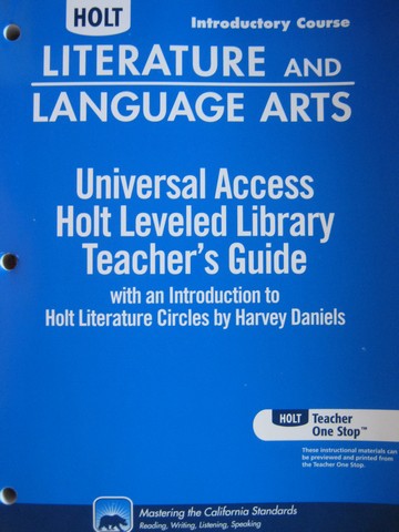 (image for) Leveled Library TG Introductory Course (CA)(TE)(P)