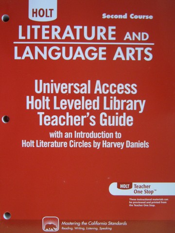 (image for) Holt Leveled Library TG 2nd Course (CA)(TE)(P)
