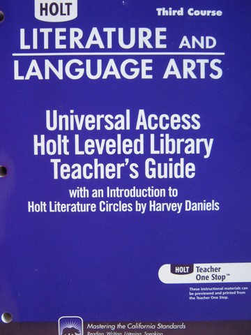 (image for) Holt Leveled Library TG 3rd Course (CA)(P)