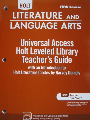(image for) Holt Leveled Library TG 5th Course (CA)(TE)(P)