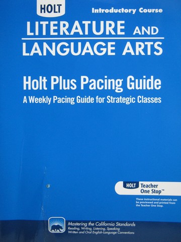 (image for) Plus Pacing Guide Introductory Course (CA)(P)