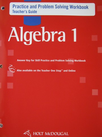 (image for) Algebra 1 Practice & Problem Solving Workbook TG (TE)(P)