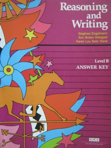 (image for) SRA Reasoning & Writing B Answer Key (P) by Engelmann,