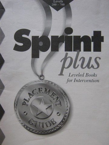(image for) Sprint Plus Levels 200-700 Placement Guide (TE)(P)