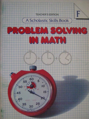 (image for) Problem Solving in Math Book F TE (TE)(P) by Linda Sheffield
