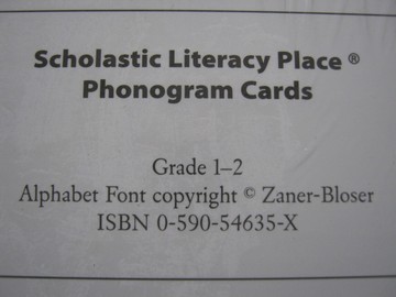 (image for) Literacy Place Grades 1-2 Phonogram Cards (Pk)