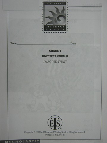 (image for) Literacy Place 1-4 Imagine That! Unit Test Form B (P)