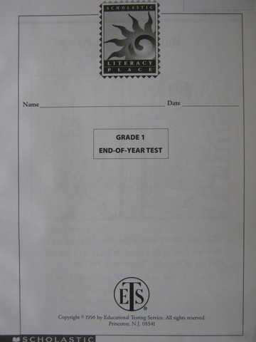 (image for) Literacy Place 1 End-of-Year Test (P)