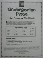 (image for) Literacy Place K High-Frequency Word Guide (P)
