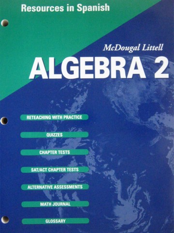 (image for) Algebra 2 Applications Equations Graphs Resources in Spanish (P)