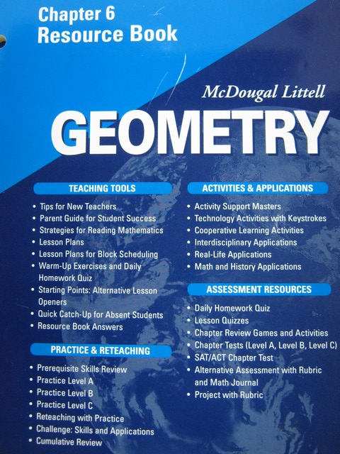 (image for) Geometry Applying Reasoning Measuring Chapter 6 Resource (P)