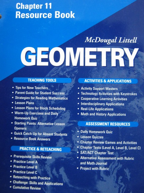 (image for) Geometry Applying Reasoning Measuring Chapter 11 Resource (P)