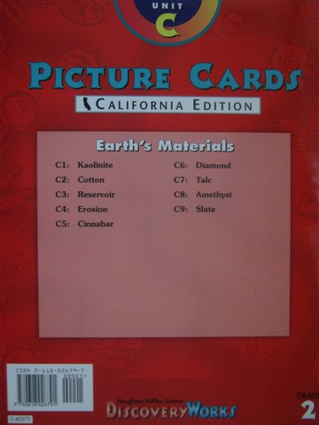 (image for) DiscoveryWorks 2 Earth's Materials Picture Cards (CA)(Pk)