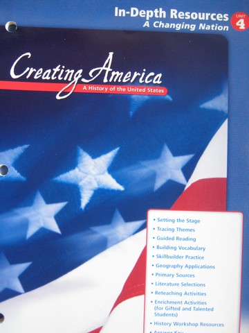 (image for) Creating America In-Depth Resources Unit 4 (P)