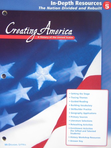 (image for) Creating America In-Depth Resources Unit 5 (P)