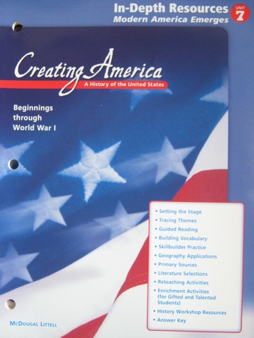 (image for) Creating America In-Depth Resources Unit 7 (P)