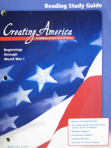 (image for) Creating America Reading Study Guide (P)