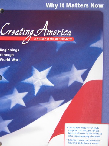 (image for) Creating America Why It Matters Now (P)